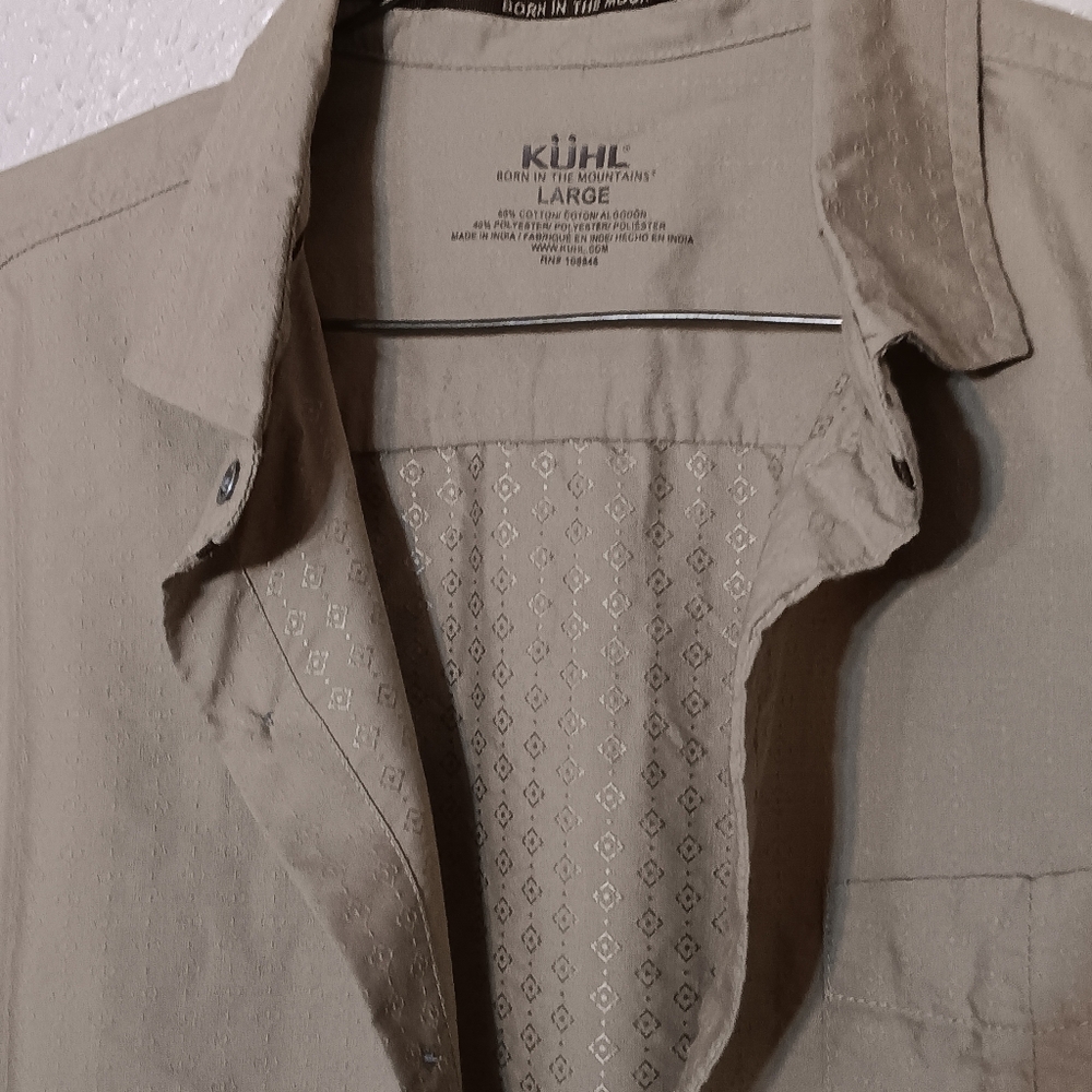 Kuhl Men's Button Down Casual Short Sleeve Shirt